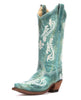 Corral Blue Cortez Cleff Embroidery Boots Corral Blue Cortez Cleff Embroidery Boots