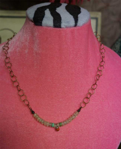 One-of-a-kind Handmade Coral, Lapis Necklace