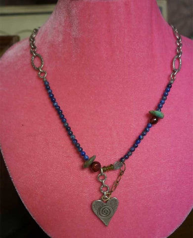 One-of-a-kind Handmade Aquamarine Necklace