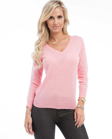 Light Pink Pullover Lightweight Sweater